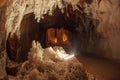 Salt cave in an old mine. Cardona, Spain. CardonaÃ¢â¬â¢s Salt Mountain Cultural Park. Muntanya de Sal